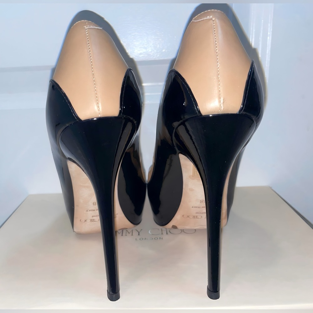 Jimmy Choo Stilettos Nude/Black Size 38 - Picture 3 of 8